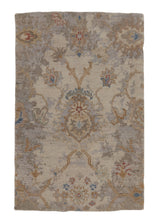 35636 Oriental Rug Pakistani Handmade Area Sample Modern 2'0'' x 3'0'' -2x3- Whites Beige Yellow Gold Oushak Design