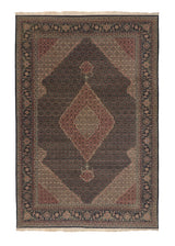 35700 Oriental Rug Chinese Handmade Area Traditional 6'0'' x 9'0'' -6x9- Blue Red Mahi Fish Design