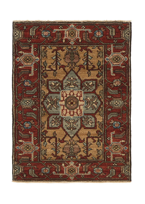 35722 Oriental Rug Pakistani Handmade Area Transitional Tribal 2'2'' x 2'10'' -2x3- Red Heriz Design