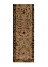 35805 Oriental Rug Indian Handmade Runner Transitional 2'8'' x 16'0'' -3x16- Whites Beige Jaipur Design