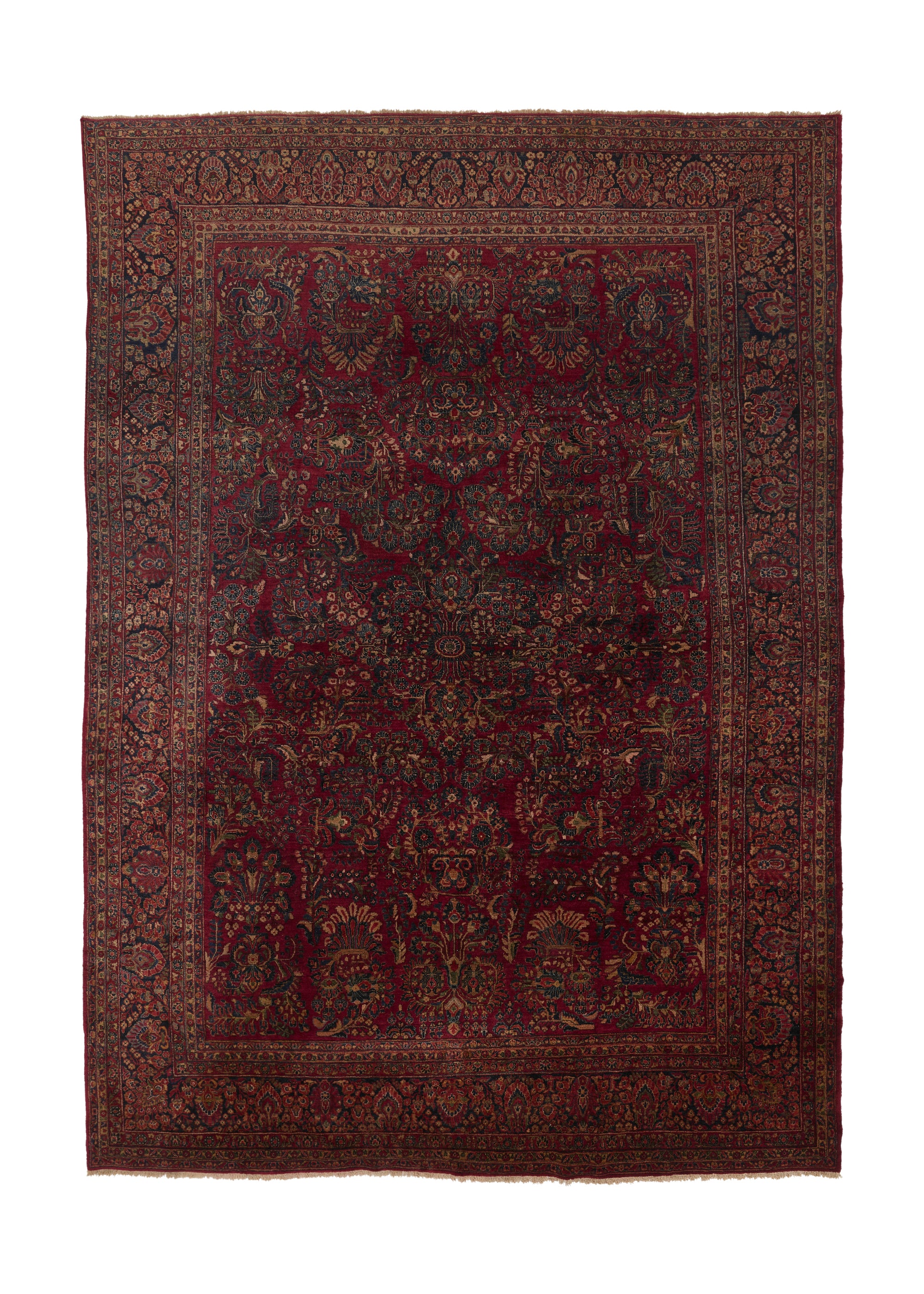 Persian Rug Sarouk Handmade Area Traditional Vintage 10'0"x14'4" (10x1 ...