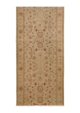 35988 Oriental Rug Pakistani Handmade Runner Transitional 4'0'' x 10'8'' -4x11- Whites Beige Red Floral Design