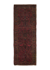 36023 Persian Rug Sarouk Handmade Runner Traditional Vintage 2'5'' x 6'7'' -2x7- Red Floral Design
