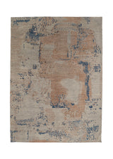 36073 Oriental Rug Pakistani Handmade Area Modern 8'8'' x 11'11'' -9x12- Whites Beige Gray Blue Splatter Abstract Design