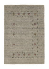 36081 Oriental Rug Indian Handmade Area Transitional Neutral 2'0'' x 3'0'' -2x3- Whites Beige Open Gabbeh Design