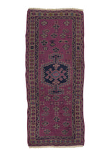 4205 Oriental Rug Turkish Handmade Area Runner Tribal 1'10'' x 4'2'' -2x4- Pink Geometric Design