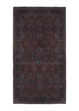 4553 Persian Rug Kerman Handmade Area Antique Traditional 15'9'' x 29'9'' -16x30- Red Blue Yellow Gold Floral Design