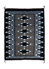 A30518 Native American Rug Navajo Handmade Area Tribal 2'1'' x 2'8'' -2x3- Whites Beige Black Gray Geometric Design