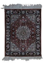 A33006 Oriental Rug Chinese Handmade Area Traditional 1'6'' x 2'0'' -2x2- Red Whites Beige Floral Design