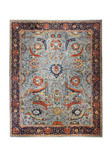 A34755 Oriental Rug Pakistani Handmade Area Transitional 12'1'' x 14'9'' -12x15- Red Blue Floral Design