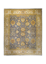 A34861 Oriental Rug Pakistani Handmade Area Transitional 12'2'' x 15'2'' -12x15- Yellow Gold Blue Antique Washed Floral Oushak Design